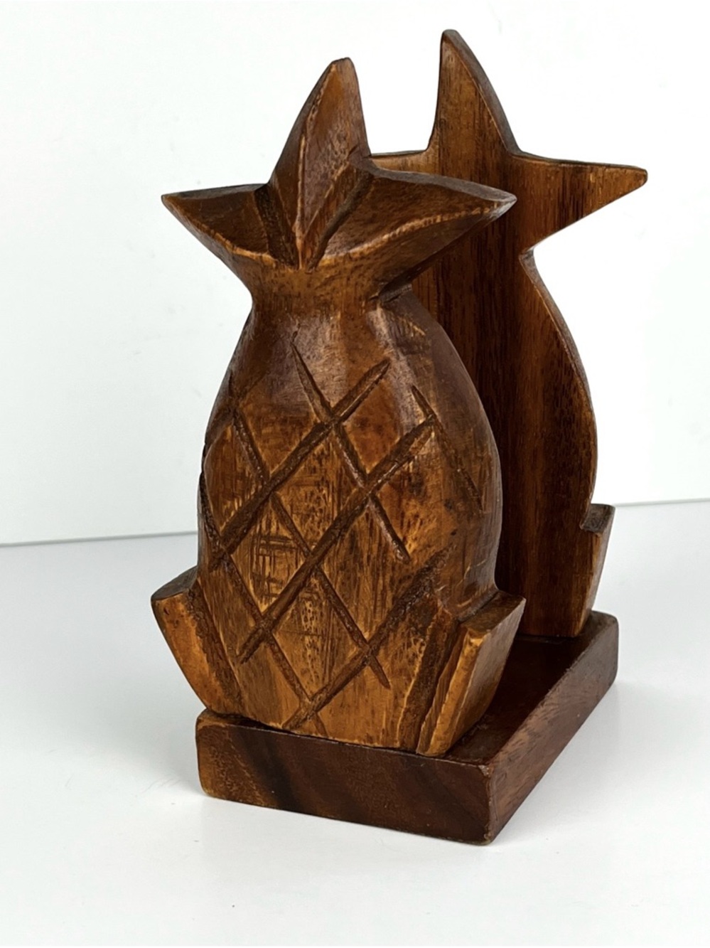 Vintage Wooden Pineapple Napkin Holder